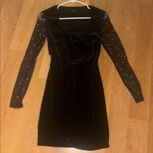 Macy's Black Long Sleeve Dress